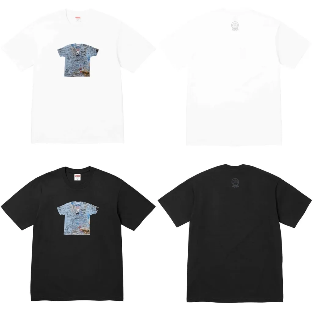 Supreme 30th Anniversary First Tee BLK スケートボード
